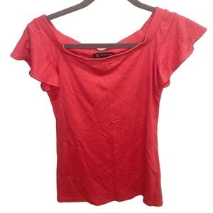 INC - Coral Off The Shoulder Top (Petite)